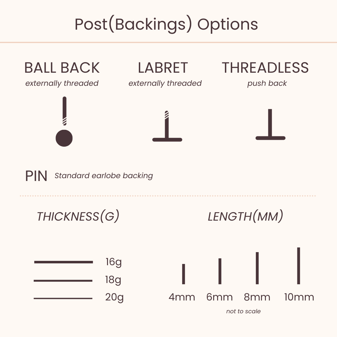 Cartilage earring gauge online size