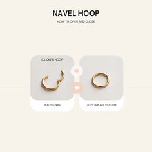 Load image into Gallery viewer, Charm Belly Hoop