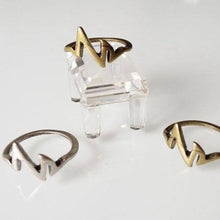 Load image into Gallery viewer, Heartbeat Midi Ring - Origami Jewels