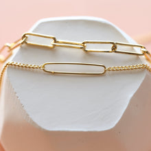 Load image into Gallery viewer, Thick rectangle link bracelet