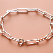 Load image into Gallery viewer, Thick rectangle link bracelet