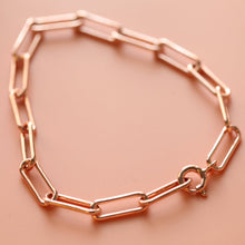 Load image into Gallery viewer, Thick rectangle link bracelet