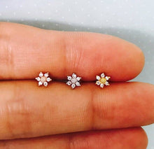 Load image into Gallery viewer, Mini Sunflower Earring - Origami Jewels