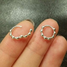 Load image into Gallery viewer, Sterling Silver Hoop - Origami Jewels