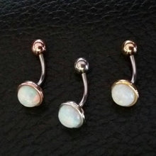 Load image into Gallery viewer, Opal Belly Ring - Origami Jewels