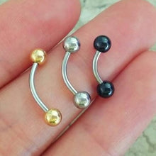 Load image into Gallery viewer, Naval Ring with Ball ends - Origami Jewels