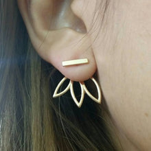 Load image into Gallery viewer, Lotus Flower Ear Jacket - Origami Jewels