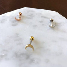 Load image into Gallery viewer, Crescent Moon Earrings - Origami Jewels