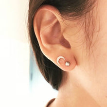Load image into Gallery viewer, Crescent Moon Earrings - Origami Jewels