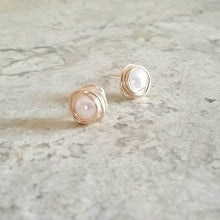 Load image into Gallery viewer, Pearl Wire Earrings - Origami Jewels