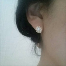 Load image into Gallery viewer, Pearl Wire Earrings - Origami Jewels