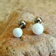 Load image into Gallery viewer, 16g Opal Cartilage Earring - Origami Jewels