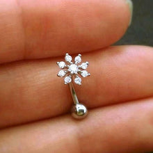 Load image into Gallery viewer, Snowflake Belly Ring - Origami Jewels