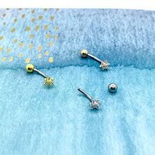 Load image into Gallery viewer, Mini Sunflower Belly Ring - Origami Jewels