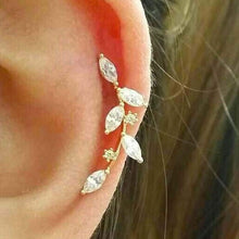 Load image into Gallery viewer, CZ Flower cartilage earring, threadless labret, elegant ear sweeps, fancy ear Climbers, fashion ear jacket, long flower earrings, line studs