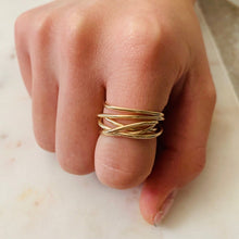 Load image into Gallery viewer, Stacked 16g Wire Ring - Origami Jewels