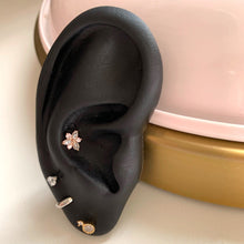 Load image into Gallery viewer, Pink Daffodil Flower Earring - Origami Jewels