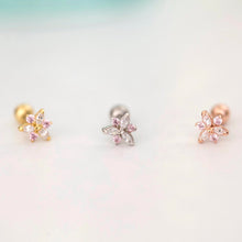 Load image into Gallery viewer, Pink Daffodil Flower Earring - Origami Jewels