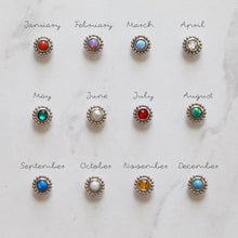 Load image into Gallery viewer, Petite Birthstone Belly Button Ring - Origami Jewels