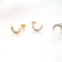 Load image into Gallery viewer, Crescent Moon Cartilage Earring