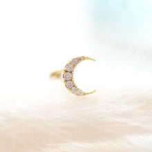 Load image into Gallery viewer, Crescent Moon Cartilage Earring