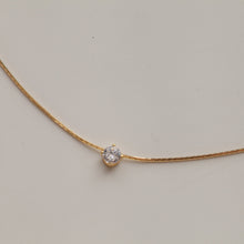 Load image into Gallery viewer, Chic Dainty Necklace, black collarbone necklace, sterling silver necklace, necklaces for her, gold minimalist, dainty jewelry, gifts for her