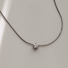 Load image into Gallery viewer, Chic Dainty Necklace, black collarbone necklace, sterling silver necklace, necklaces for her, gold minimalist, dainty jewelry, gifts for her