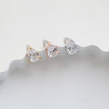 Load image into Gallery viewer, NEW! CZ Teardrop Navel Ring, Floating Belly Ring, dainty navel ring, trendy stone belly ring, simple belly button ring, small body jewelry