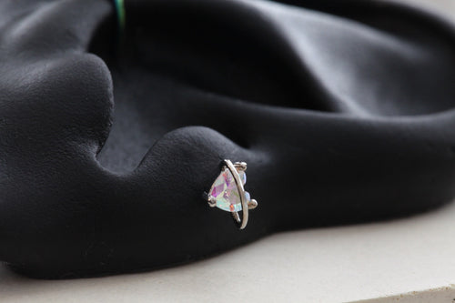 Heart Planet Studs