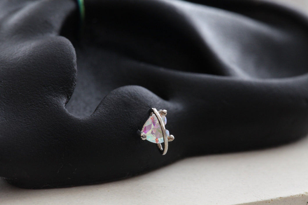 Heart Planet Studs