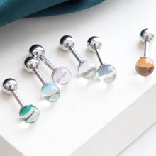 Load image into Gallery viewer, 16g Clear Cartilage Piercing • Pink Ball Earring • Sky Blue Conch Studs • White Ball Barbell • Classic Conch Earrings • Colorful Helix Stud