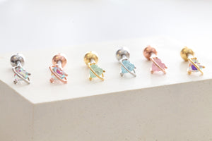 Heart Planet Studs