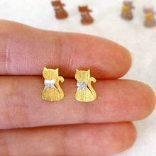 Load image into Gallery viewer, Kitten Earrings - Origami Jewels