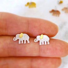Load image into Gallery viewer, Elephant Earrings - Origami Jewels
