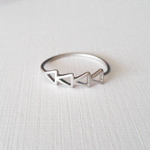 Triangle Line Ring - Origami Jewels