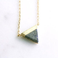 Load image into Gallery viewer, Triangle Gemstone Necklace - Origami Jewels