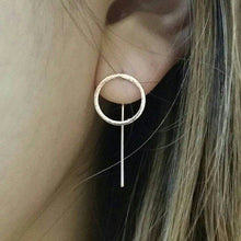 Load image into Gallery viewer, Circle Drop Earrings - Origami Jewels