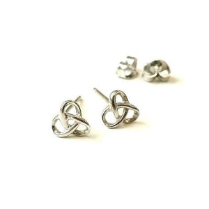 925 Silver Knot Earrings - Origami Jewels