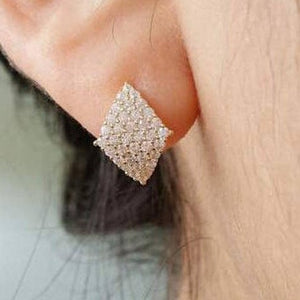 Diamond Shaped Studs - Origami Jewels