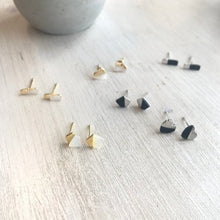 Load image into Gallery viewer, Shell Geometric Earrings - Origami Jewels