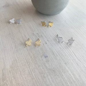 Clover Spade Earrings - Origami Jewels