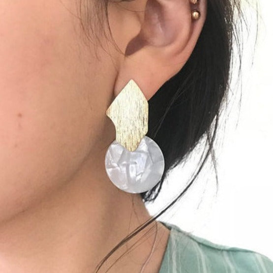 Modern Geometric Earrings - Origami Jewels