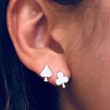Load image into Gallery viewer, Clover Spade Earrings - Origami Jewels