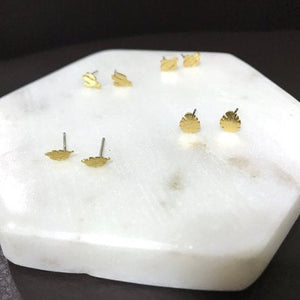 Tiny Cactus Stud - Origami Jewels