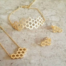 Load image into Gallery viewer, Honeycomb Jewelry Set - Origami Jewels
