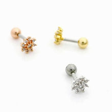 Load image into Gallery viewer, Snowflake Cartilage Earring - Origami Jewels