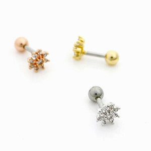 Snowflake Cartilage Earring - Origami Jewels
