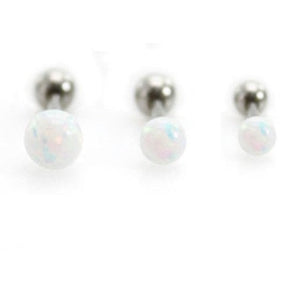 16g Opal Cartilage Earring - Origami Jewels