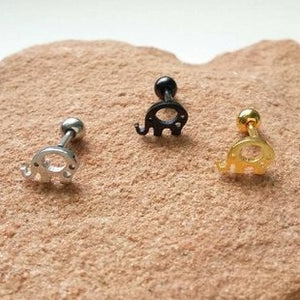 16g Elephant Cartilage Earring - Origami Jewels