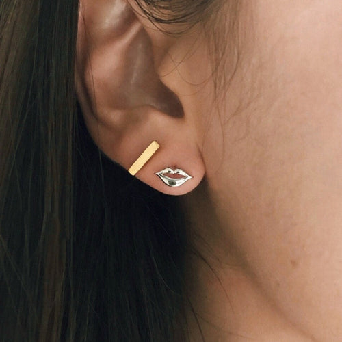 Lip Earrings - Origami Jewels